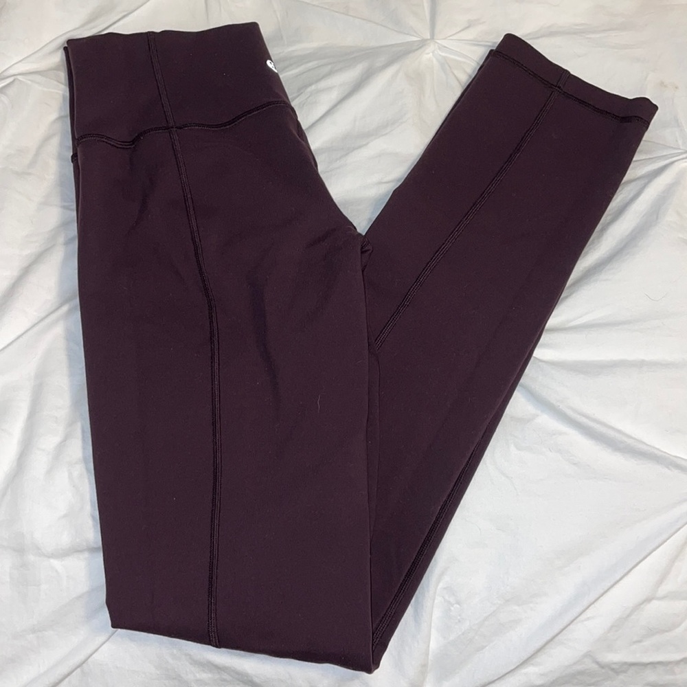 Lululemon skinny will pants maroon color